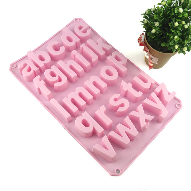 26 Piece Large Letter and Butterfly/Flower Silicone Mold Set
