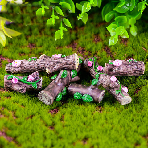 Miniature Landscape Decor Set with Luminous Stone