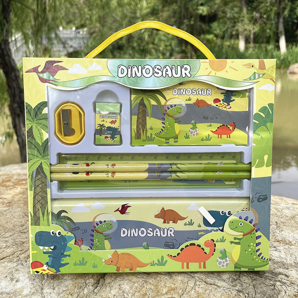 Butterfly Adventures: Backpack with Dino Pencil Bag and Essential Stationery Set