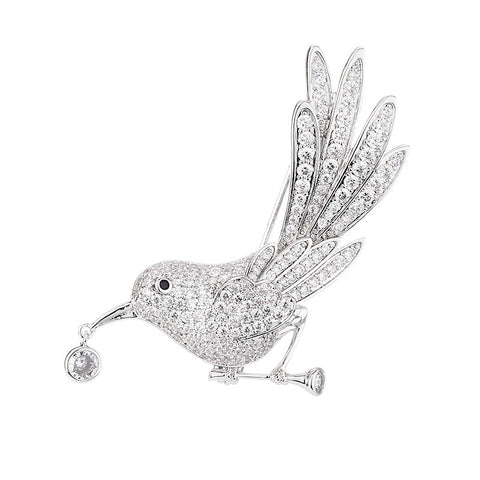 Elegant Brooch Collection: Handmade Pearl Leaf, Angel Wings, Bird & Butterfly Brooches