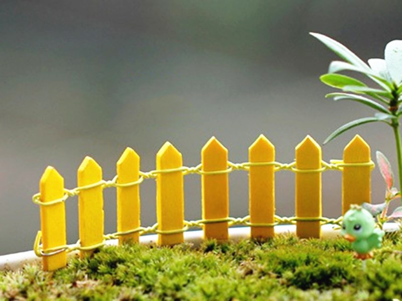 Wooden Fence For Fairy Garden
