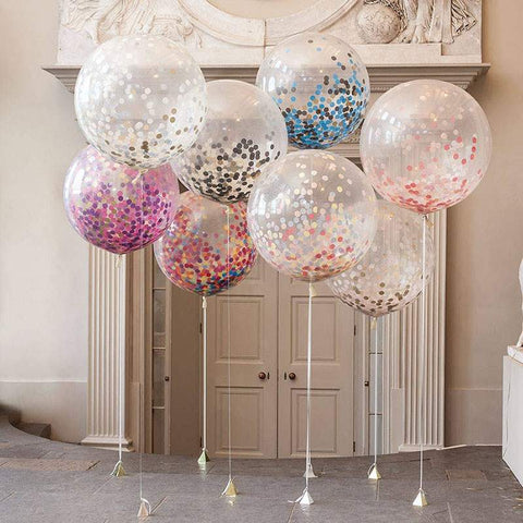 Party-in-a-Box: Plush Ball Hat, Quick Balloon Pumper, Twist Balloon & Confetti Balloons Set