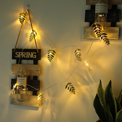 Golden Leaves String Lights