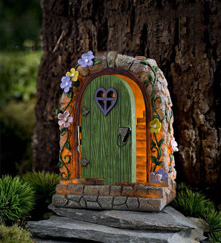 Enchant Your Fairy Garden: Flower Fairies, Stone Gate, and Grass Cluster Set