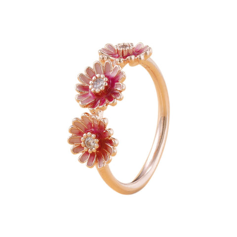 Pink Daisy Ring