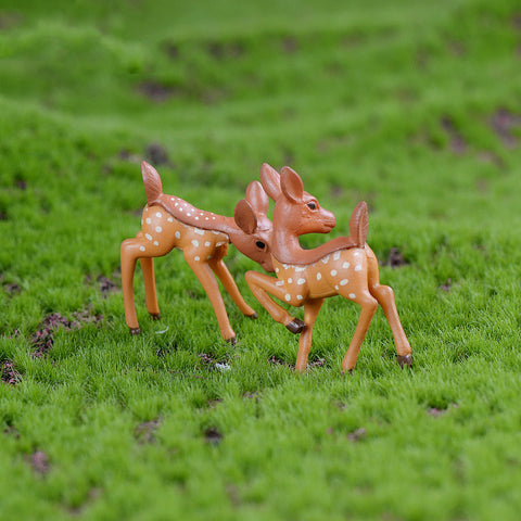 Couple Deer Fairy Garden Ornament
