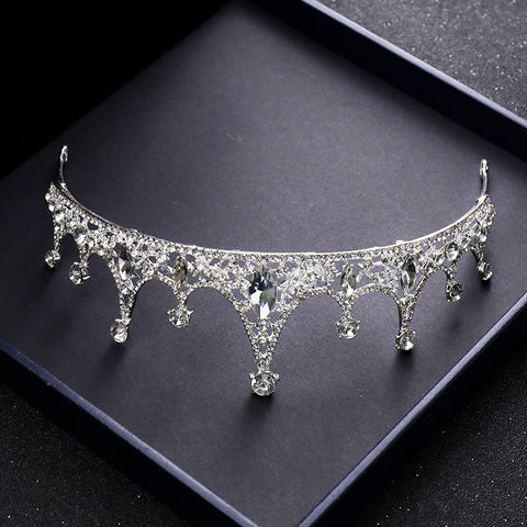 Elegant Diamond and Butterfly Collection: Head Dress, Cinderella Dress, Earrings and Necklace