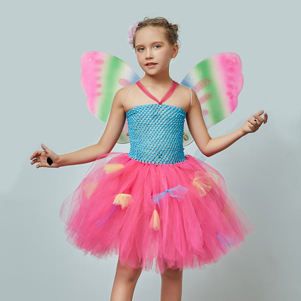 fairy mesh dress Butterfly Color:Hydro 5 European Fashion Trends Give your little girl valentina ribbed knit mini dress in soft pink for women