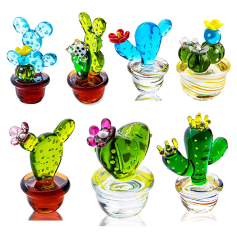 Nature Miniature Collection: Cactus, Cute Figurine, Elf Fairy, and Glass Insects