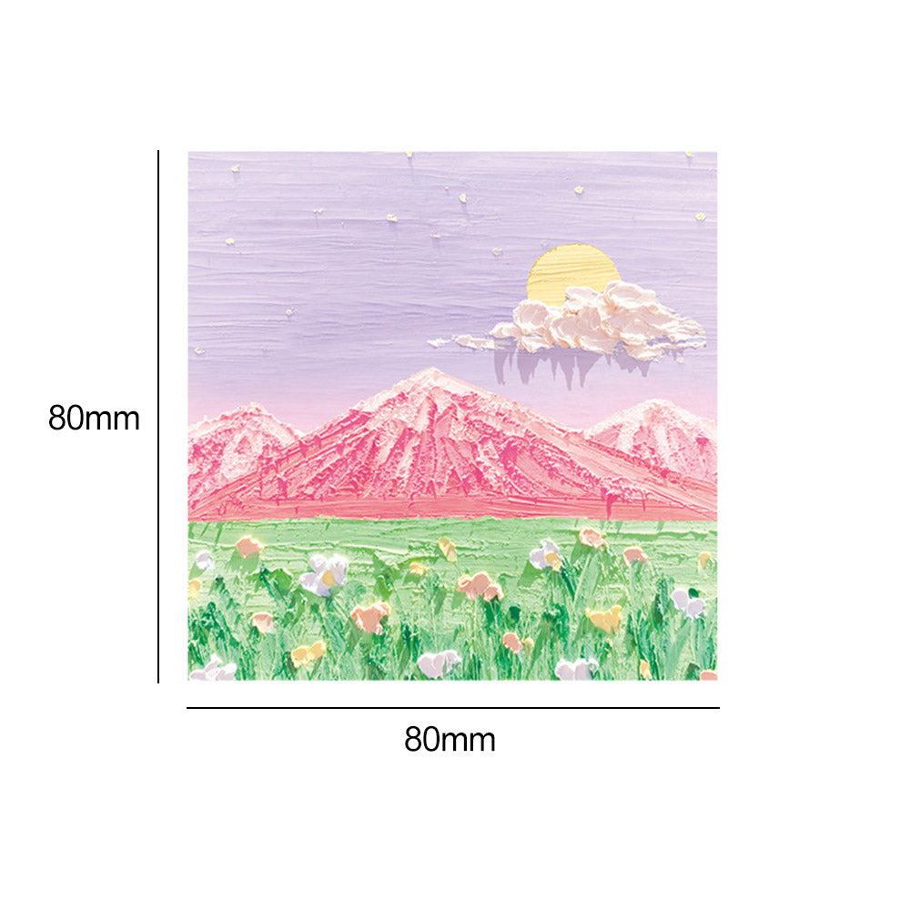 Scenic Oil Painting Stickers