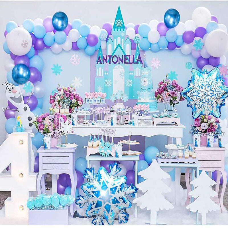 Ice And Snow Theme Party Balloon
