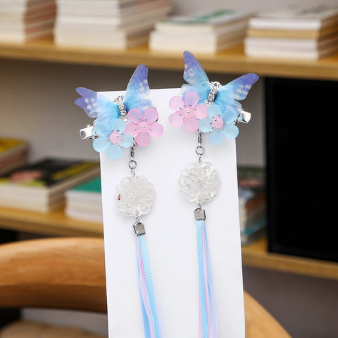 Fairy Tassel Butterfly Hairpin